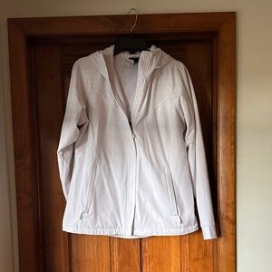 Kirkland Signature Women's White Softshell Hooded Jacket